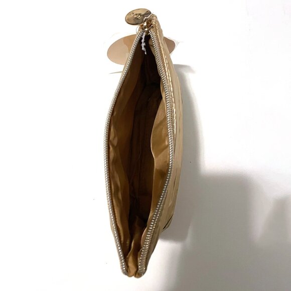 NWT Ulta Gold Metallic Makeup Bag - Picture 2 of 3